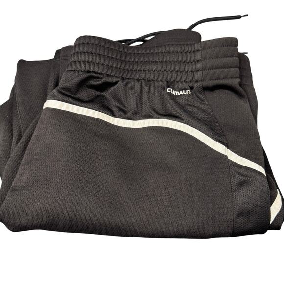 adidas Track Pants Mens 2XL Black ClimaLite Ankle Zip Activewear 30" Inseam - Picture 1 of 9
